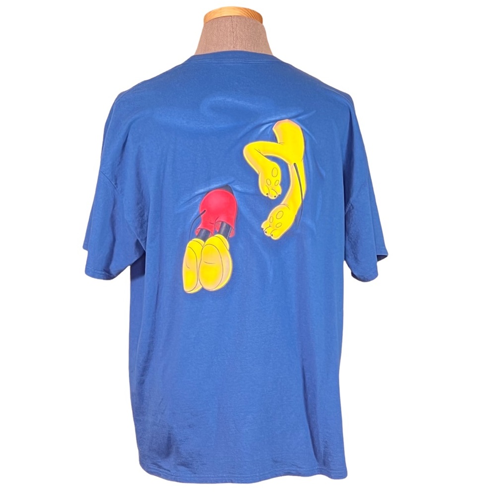 Walt Disney World Mens Mickey Mouse & Pluto 2XL T-Shirt Graphics on Both Sides - Picture 4 of 9